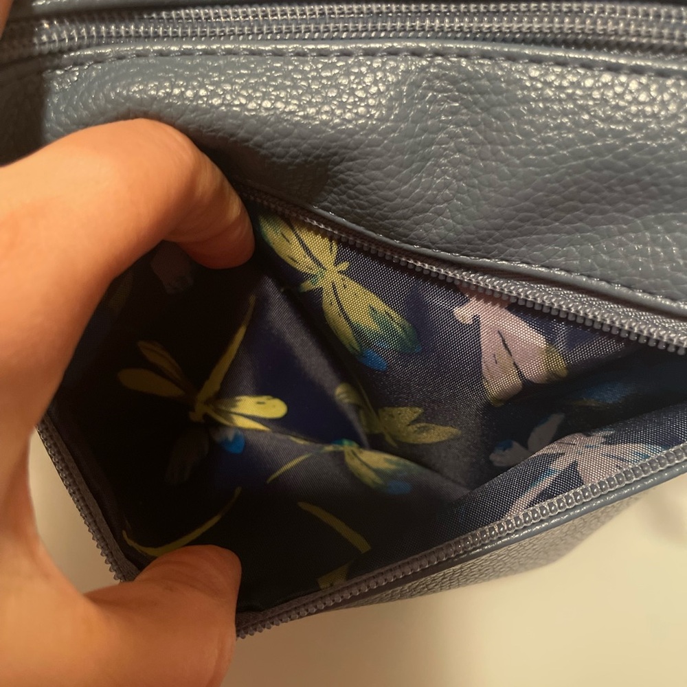 NWOT Lug VL Flare XL crossbody / shoulder bag with 2 straps in slate blue NEW! - Picture 7 of 16